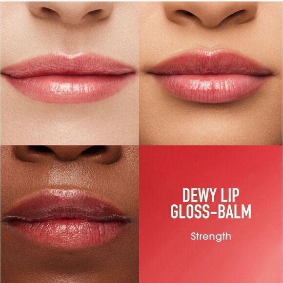 🌻 BARE MINERALS STRENGTH DEWY LIP GLOSS-BALM NEW FULL SIZE - Picture 2 of 7